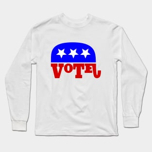 Vote Republican Elephant Long Sleeve T-Shirt